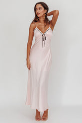 Sharla Bow Bust Maxi Dress Rosewater